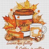 Leaves Are Falling Cross Stitch Pattern