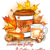 Leaves Are Falling Cross Stitch Pattern