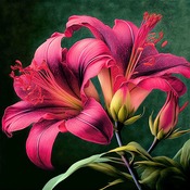 Lilies Cross Stitch Pattern