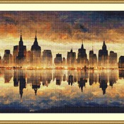 Manhattan Reflections Cross Stitch Pattern