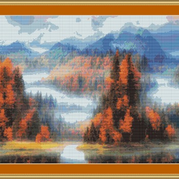 Misty Valley Cross Stitch Pattern