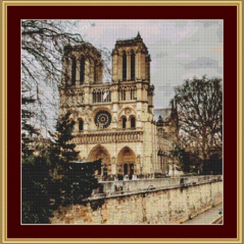 Notre Dame Cross Stitch Pattern