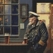 Old Sailor Cross Stitch Pattern