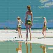 On The Beach Cross Stitch Pattern