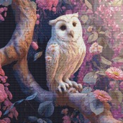 Owl Portrait Cross Stitch Pattern