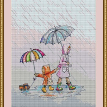 Puddles Cross Stitch Pattern