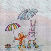 Puddles Cross Stitch Pattern