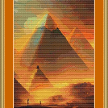 Pyramids Cross Stitch Pattern