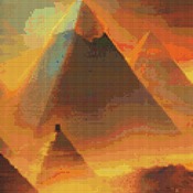 Pyramids Cross Stitch Pattern