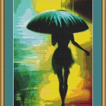 Rainy Night Cross Stitch Pattern