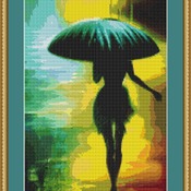 Rainy Night Cross Stitch Pattern