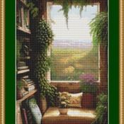 Reading Nook Cross Stitch Pattern