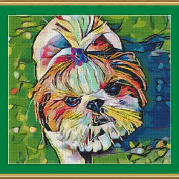 Shih Tzu Cross Stitch Pattern