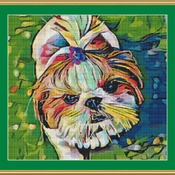 Shih Tzu Cross Stitch Pattern