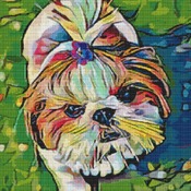 Shih Tzu Cross Stitch Pattern