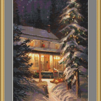 Snow All Around Cross Stitch Pattern