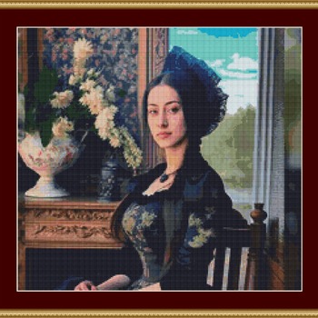 Spanish Lady Cross Stitch Pattern