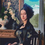 Spanish Lady Cross Stitch Pattern