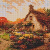 Stone Cottage Cross Stitch Pattern