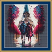 Strolling In Paris Cross Stitch Pattern