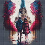 Strolling In Paris Cross Stitch Pattern