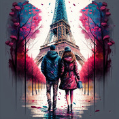 Strolling In Paris Cross Stitch Pattern