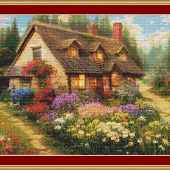 Summer Cottage I Cross Stitch Pattern