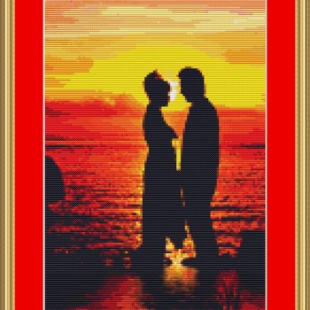 Sunset Love Cross Stitch Pattern