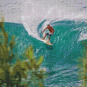 Surfer Cross Stitch Pattern