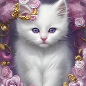 Sweet Kitten Cross Stitch Pattern