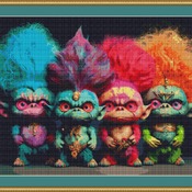 Trolls Cross Stitch Pattern