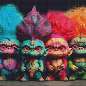 Trolls Cross Stitch Pattern