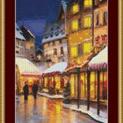 White Christmas Cross Stitch Pattern