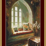 Window Seat Cross Stitch Pattern