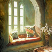 Window Seat Cross Stitch Pattern