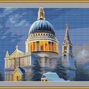 Winter Cathedral Cross Stitch Pattern