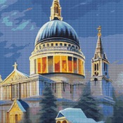 Winter Cathedral Cross Stitch Pattern