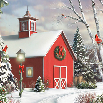 Holiday Red Church Cross Stitch Pattern***L@@K***Buyers Can Download Your Pattern As Soon As They Complete The Purchase