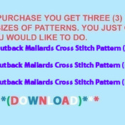 BIRDS Outback Mallards Cross Stitch Pattern NeedleWork DMC***L@@K***Buyers Can Download Your Pattern As Soon As They Complete The Purchase