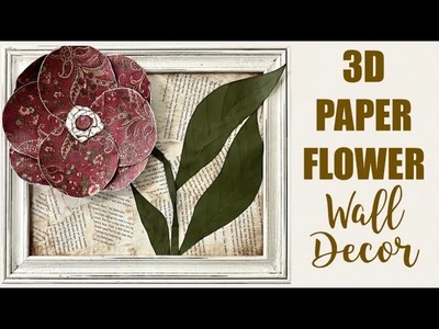 How to make a paper flower | paper craft | home decor