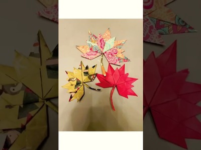 Amazing paper crafts.marble leaf #shorts