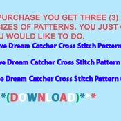 BIRDS Dove Dream Catcher Cross Stitch Pattern***L@@K***Buyers Can Download Your Pattern As Soon As They Complete The Purchase