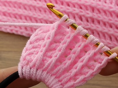 Amazing ⚡⚡Woow. !!!!⚡⚡ Very easy Tunisian crochet chain very stylish hair band making #crochet