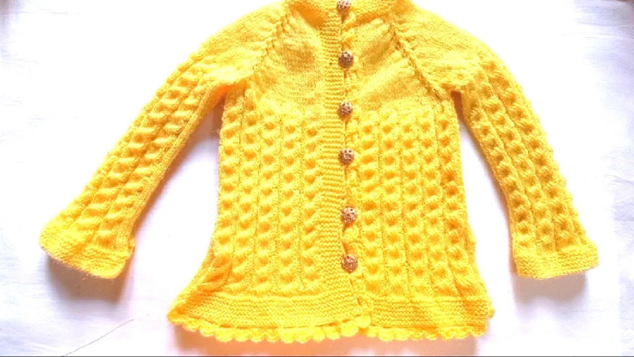 Baby Sweater Baby girl Sweater Full Tutorial Step by Step Part - 1