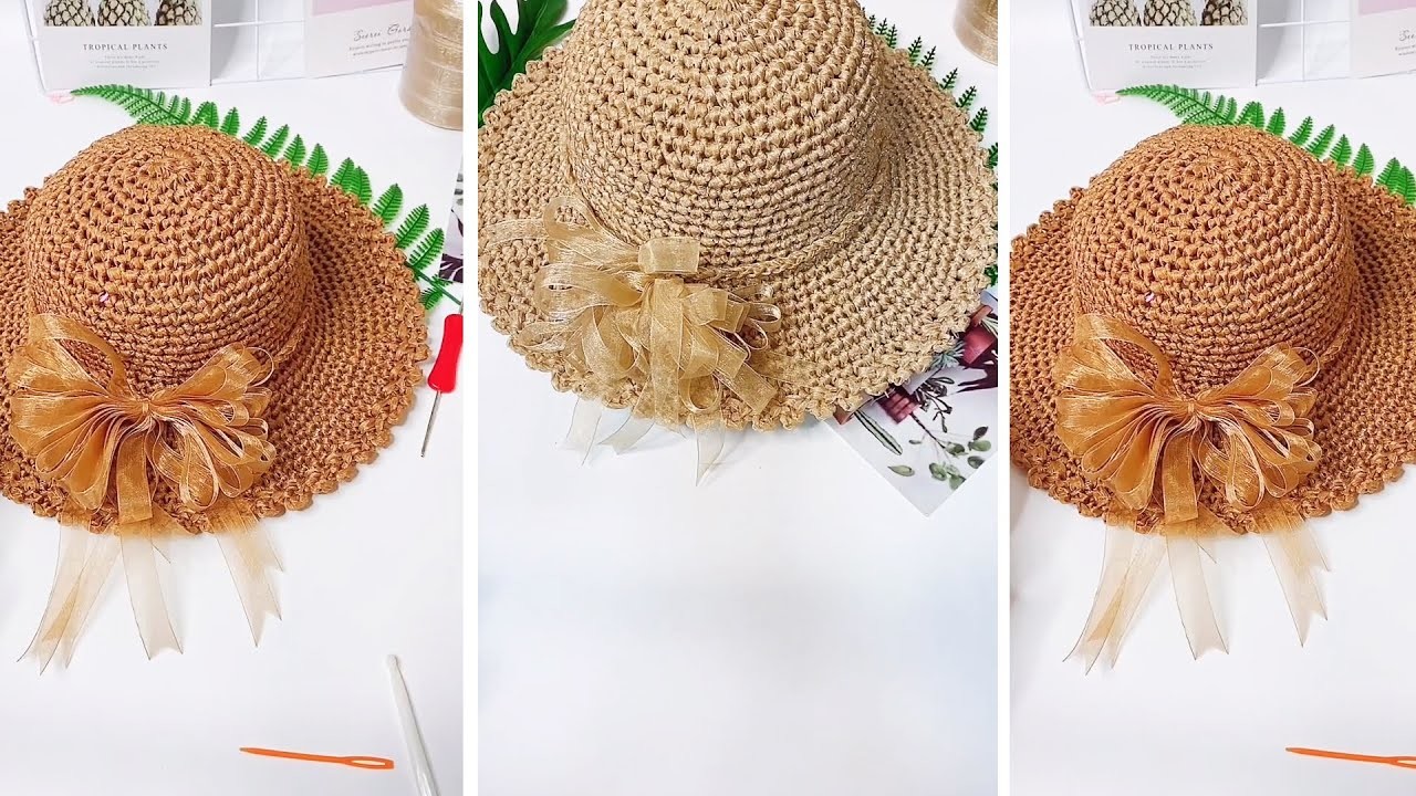 Beautiful and Simple Crochet Summer Hat - Very Easy Tutorial