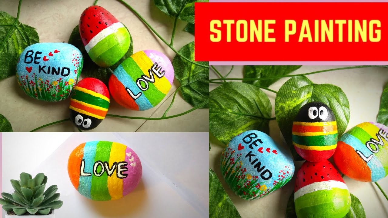 DIY|Easy Stone Painting Ideas|Pebble Art | Rock Painting|Garden Decoration Ideas Aliva Creations V52