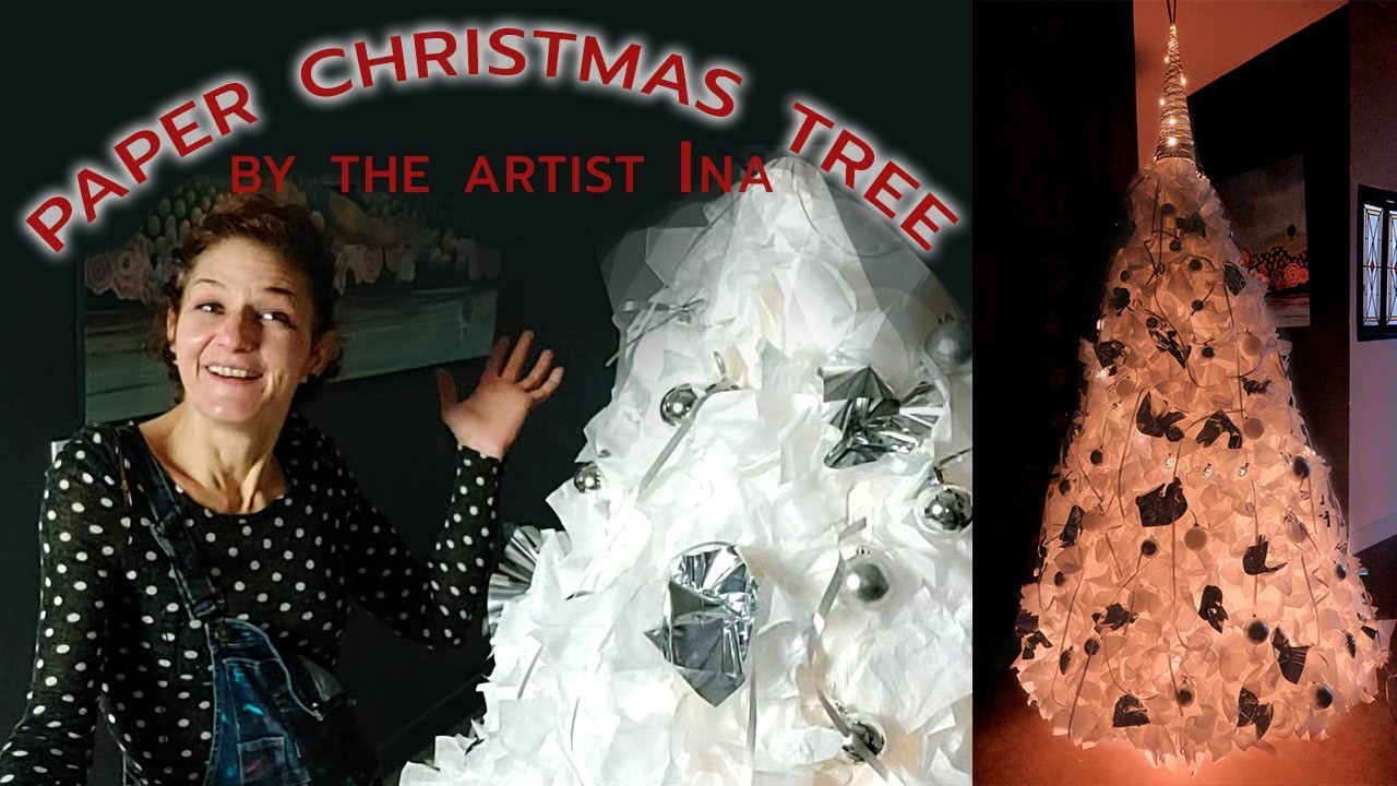 DIY paper Christmas tree, an elegant and original tree to do yourself | Christmas decoration idea