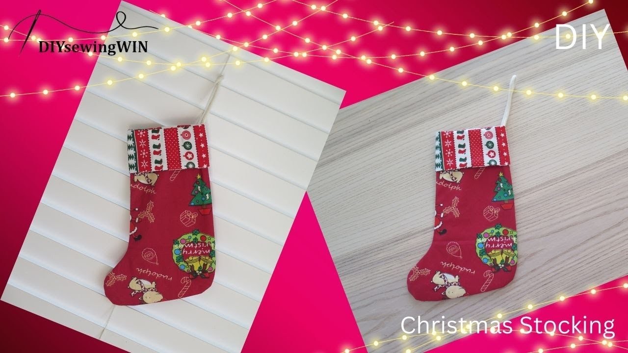 [DIYsewingWIN] DIY Christmas Stocking with FREE sewing pattern