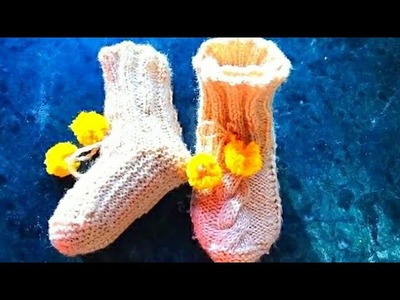 Easy way to Knit Baby Socks ????.Boots.Shoes#knitting#babysocks#babyboots# babyboysocks#knit