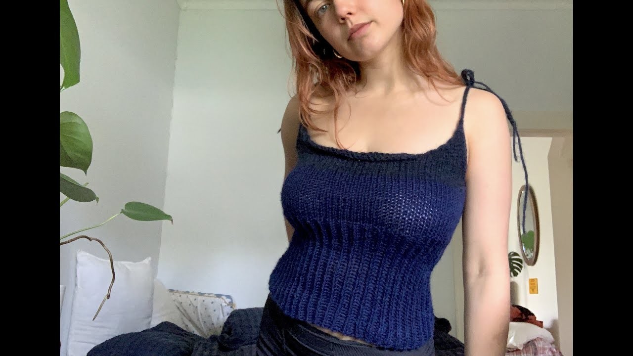 How to knit a flattering singlet. Customizable. no pattern. Come learn this with me